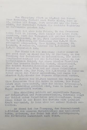 Beschrijving gebeurtenissen van 16 - 19 juni 1940