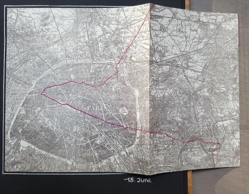 Route door Parijs op 15 juni 1940