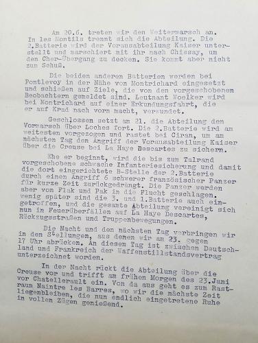 Gebeurtenissen van 20 - 23 juni 1940