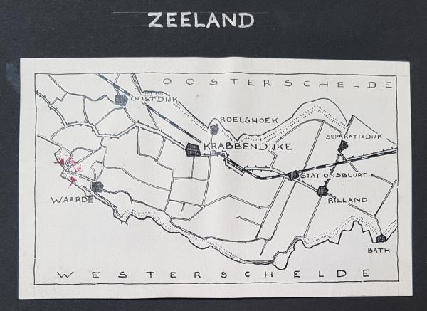 Opstellingskaartje 16 mei 1940