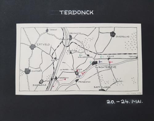 stellingkaartje 20-24 mei 1940 