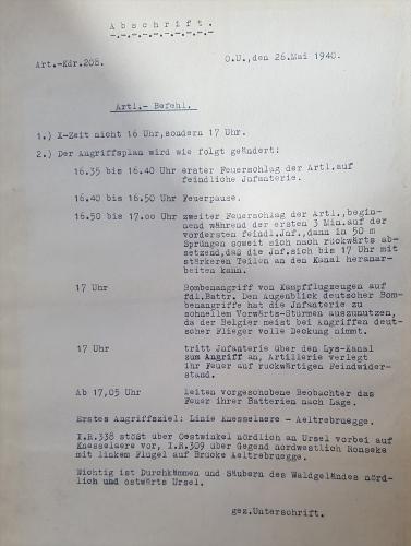 Bevelen van 26 mei 1940