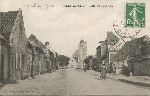 Esquennoy - Rue Saint-Pierre in 1914