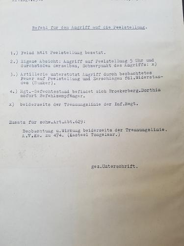 Regimentsbevel 11 mei 1940