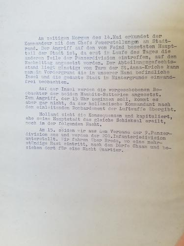 De beschrijving van de gebeurtenissen op 14 mei 1940
