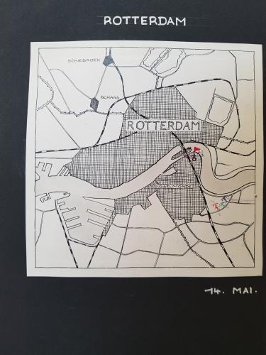 Opstellingskaartje van 14 mei 1940